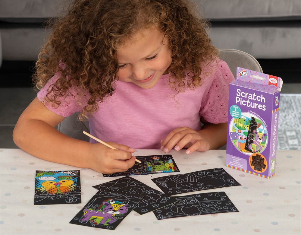 BrightKidz Educational Toys - Mini Makes - Scratch Pictures