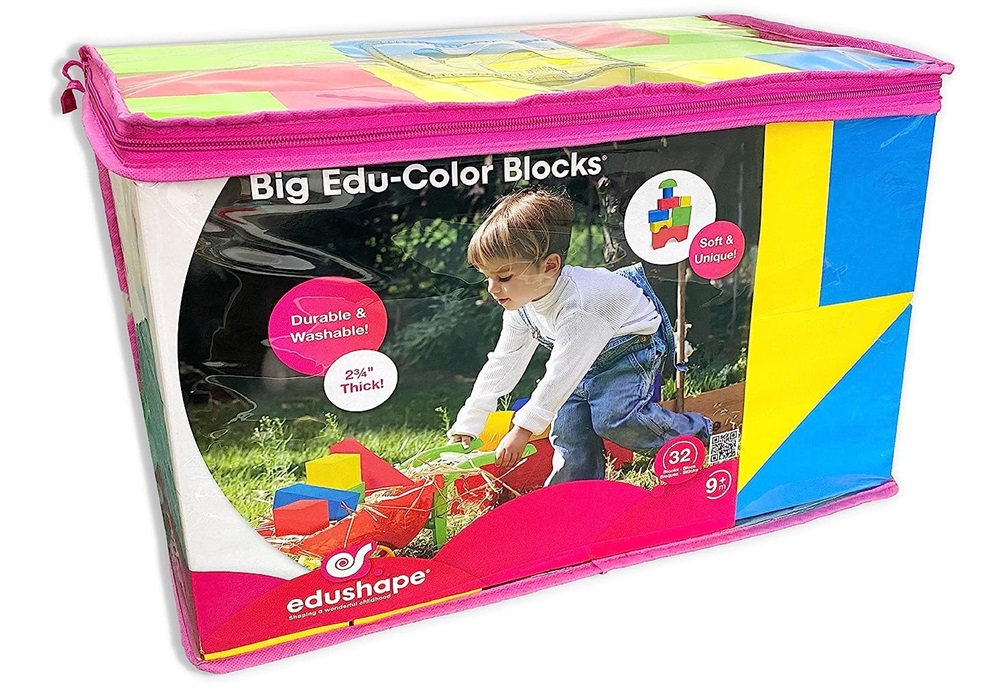 BrightKidz Educational Toys - Color Edu-Blocks Big 32 Pieces