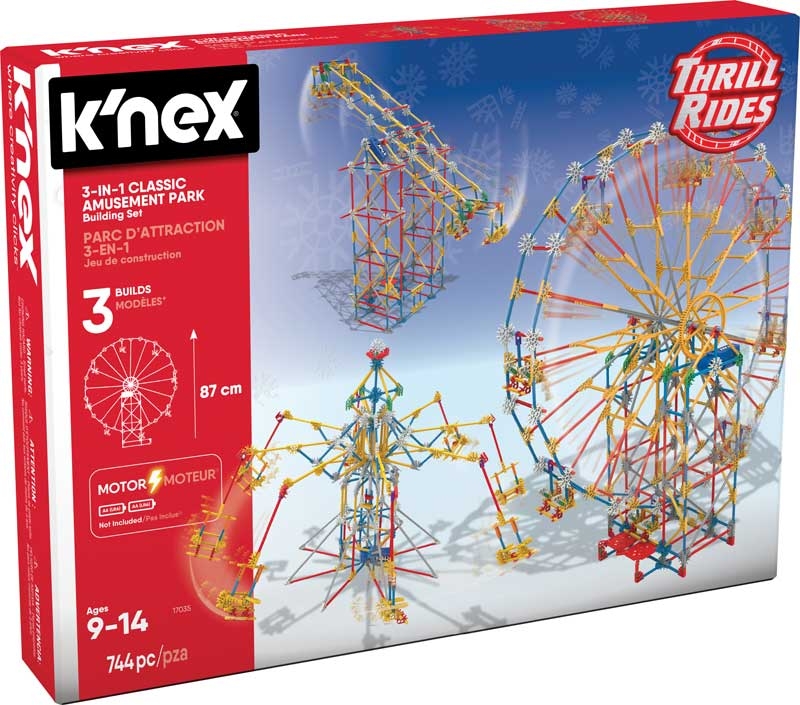 BrightKidz Educational Toys - K'NEX Thrill Rides 3-in-1 Classic