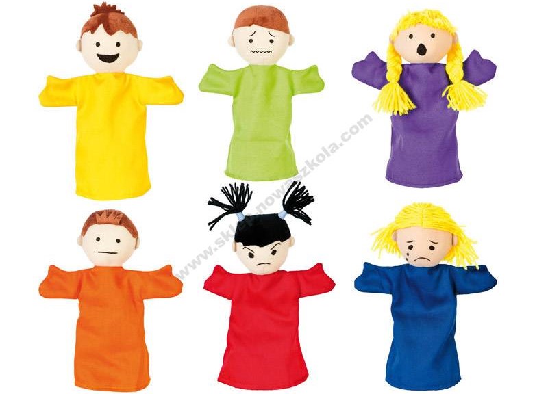 BrightKidz Educational Toys - Puppet Set of 6 Emotions