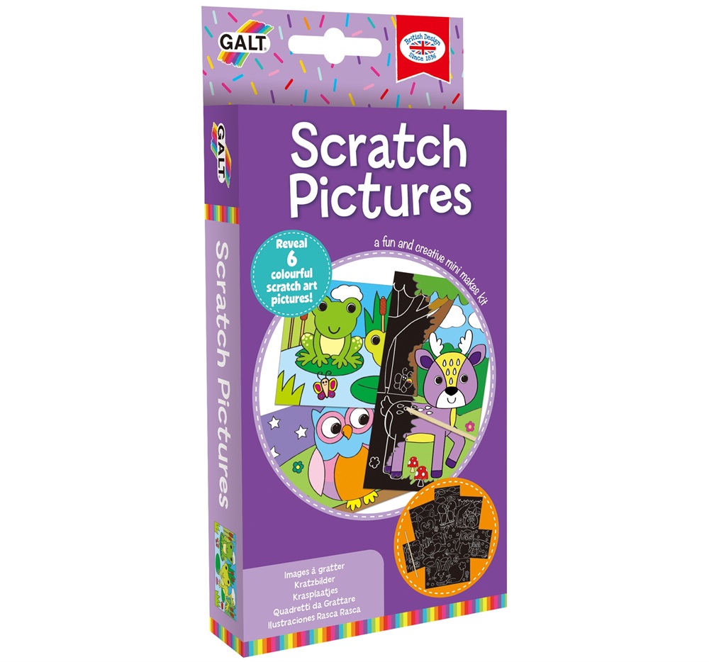 BrightKidz Educational Toys - Mini Makes - Scratch Pictures